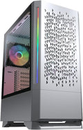 White Compact ARGB Mid Tower Case K8470