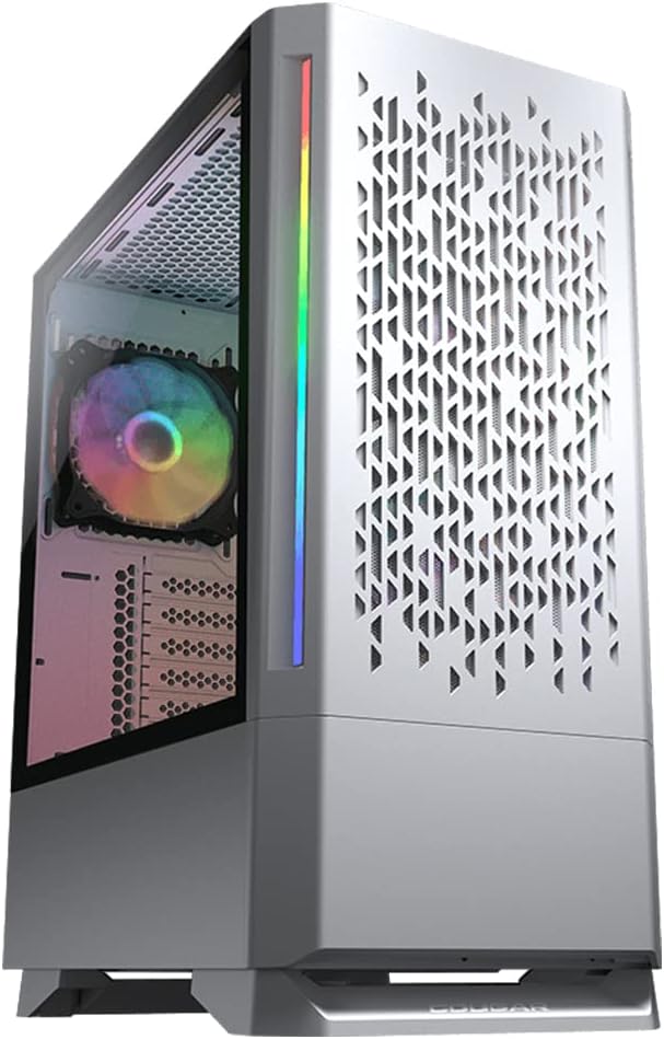 White Compact ARGB Mid Tower Case K8470