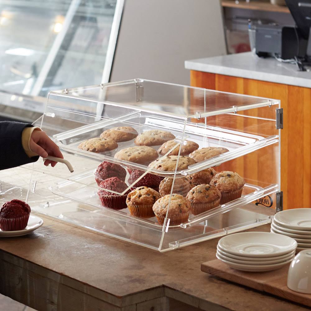 Bakery Display Case with Front and Rear Doors D368