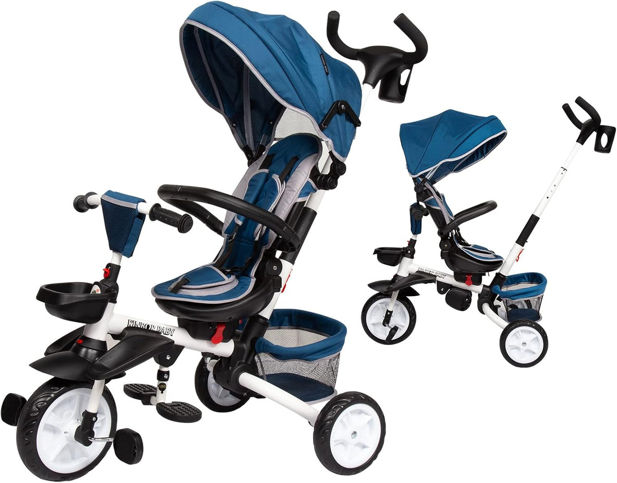 Foldable Toddler Tricycle with Removable Canopy D2002