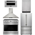 36 Gas Range, Range Hood, Refrigerator, Dishwasher and Microwave F21629