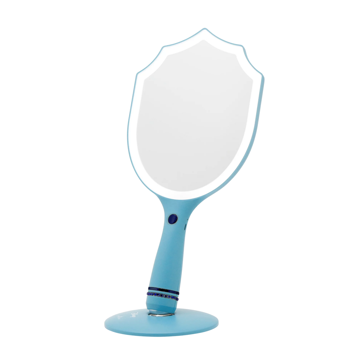 Handheld LED Lighted Makeup Mirror with Standing Base N36565