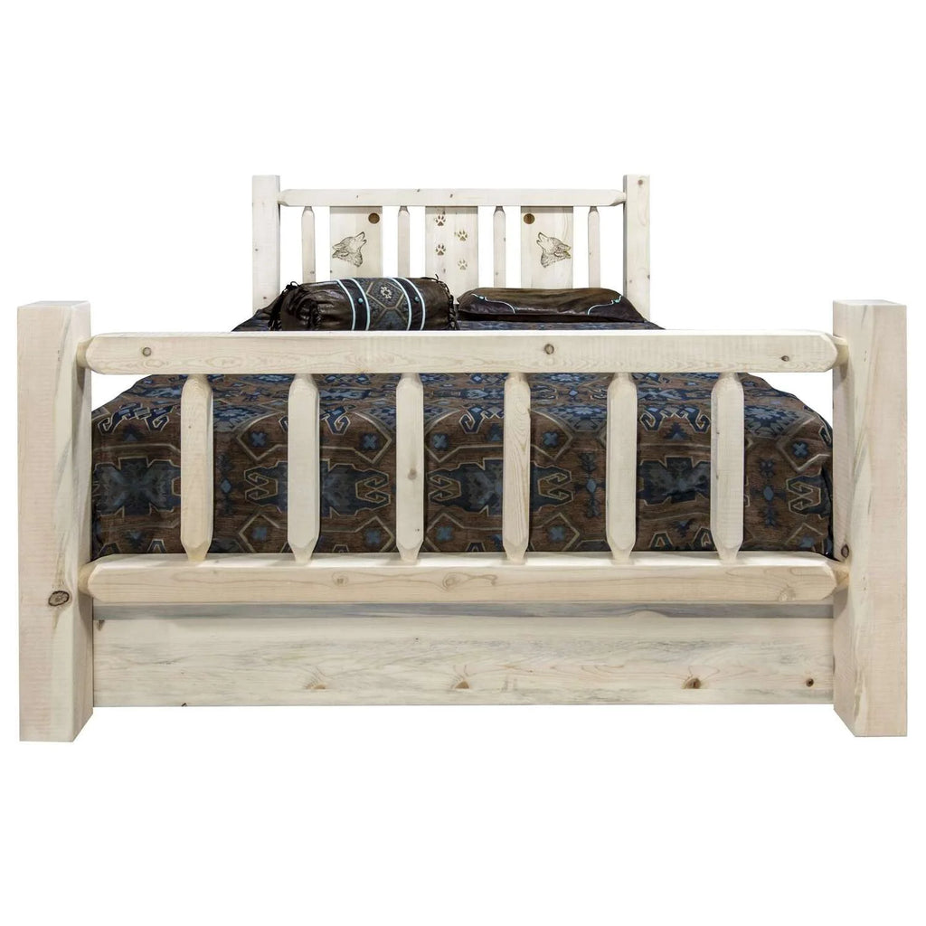 Solid Wood Queen Storage Bed X85148