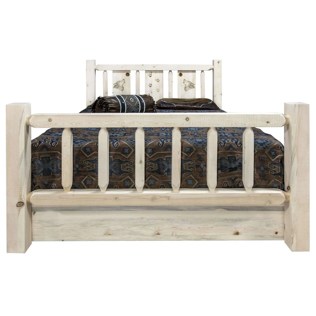 Solid Wood Queen Storage Bed X85148