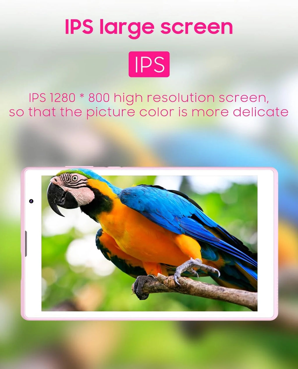 8 inch Android Tablet 32GB Storage Quad-core 1280x800 IPS Dual Camera Z81007