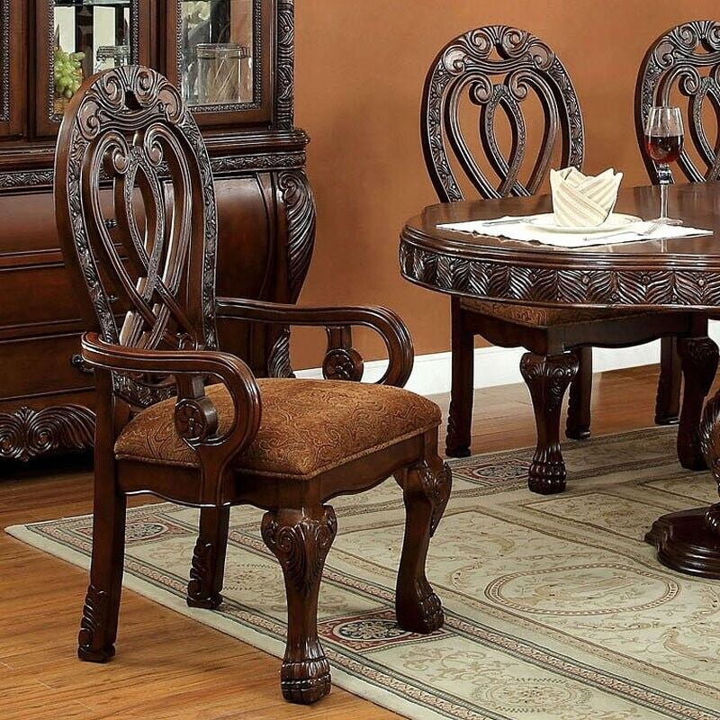 Cherry Solid Wood 7 Pc Dining Set Y13913