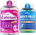 Sugar Free Calcium Gummies 120 Count + Mens Multivitamin Gummies 120 Count J664730
