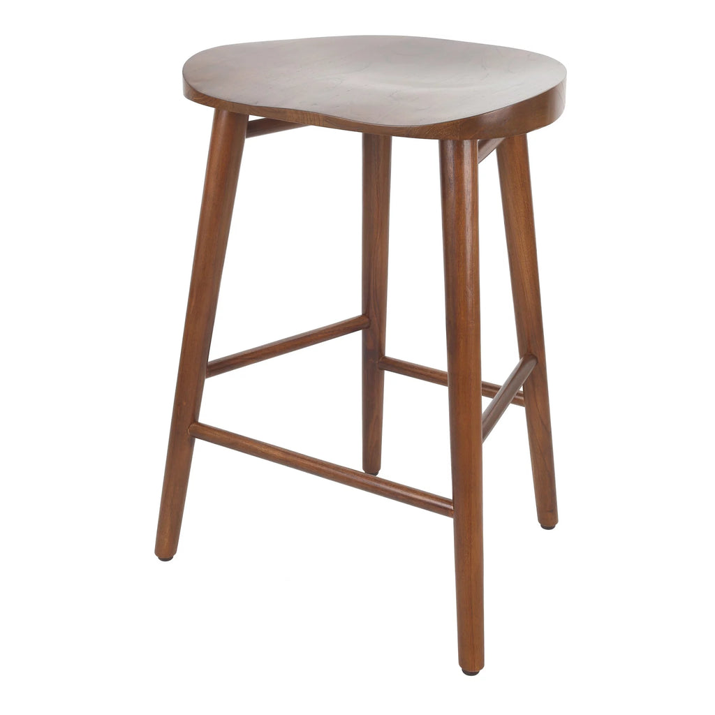 25" Cinnamon Brown Wood Counter Stool I8362