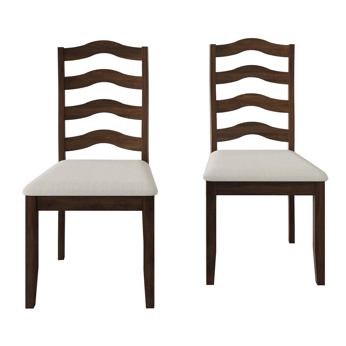 Brown Wooden Dining Chair Set of 2 K1333
