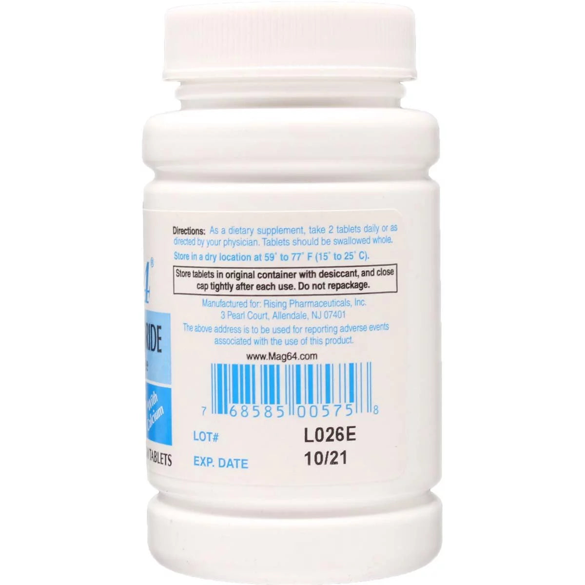 Magnesium Chloride with Calcium 180 Tablets H885195