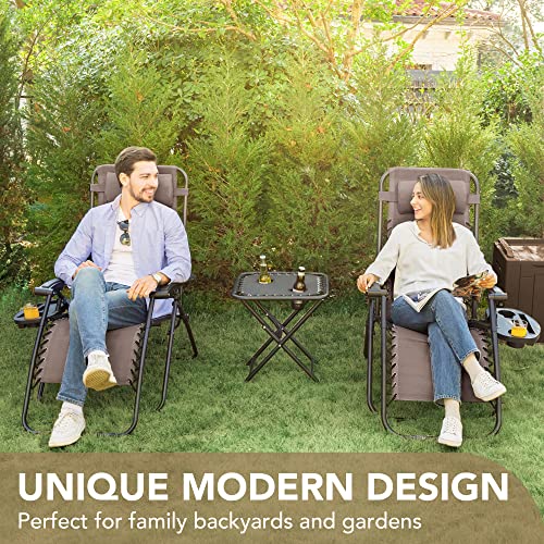 Beige Zero Gravity Chair Set of 2 E5424