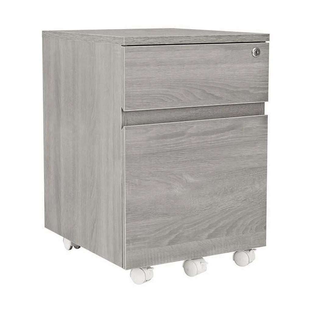 Grey Two Drawer Vertical Filing Cabinet with Lock G983768