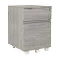 Grey Two Drawer Vertical Filing Cabinet with Lock G983768