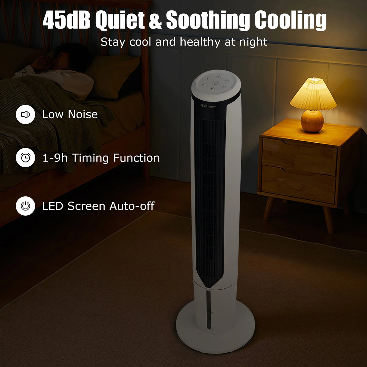 41'' Evaporative Air Cooler Oscillating Fan with Remote Control P624604