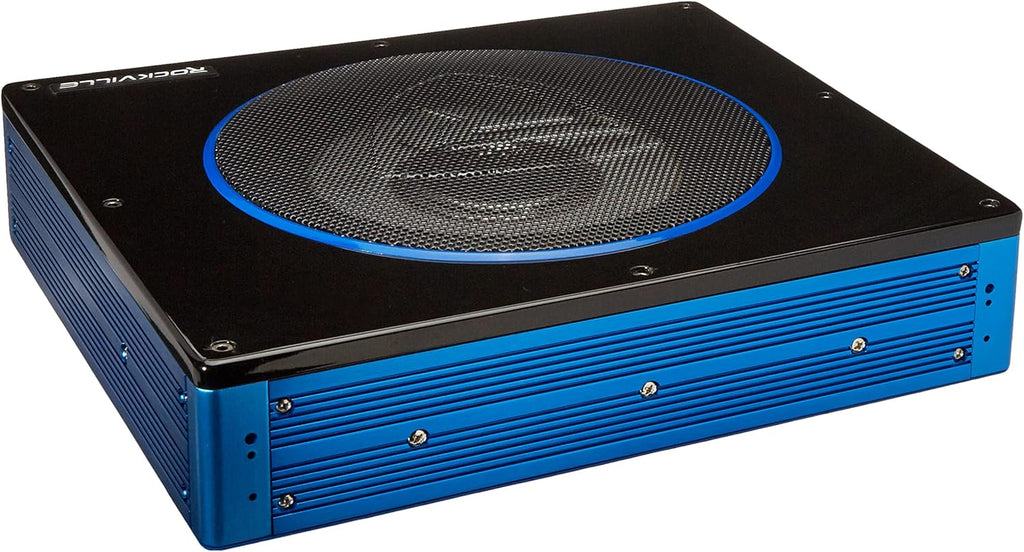 10 800 Watt Slim Low Profile Powered Car Subwoofer Z41036