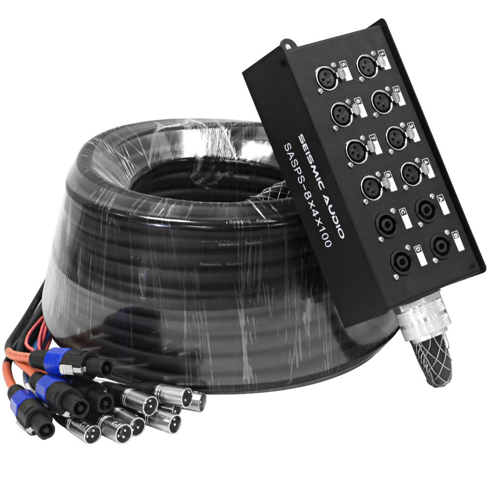 12 Channel XLR 4 Channel Speakon Speaker Cable 75 Feet J80861