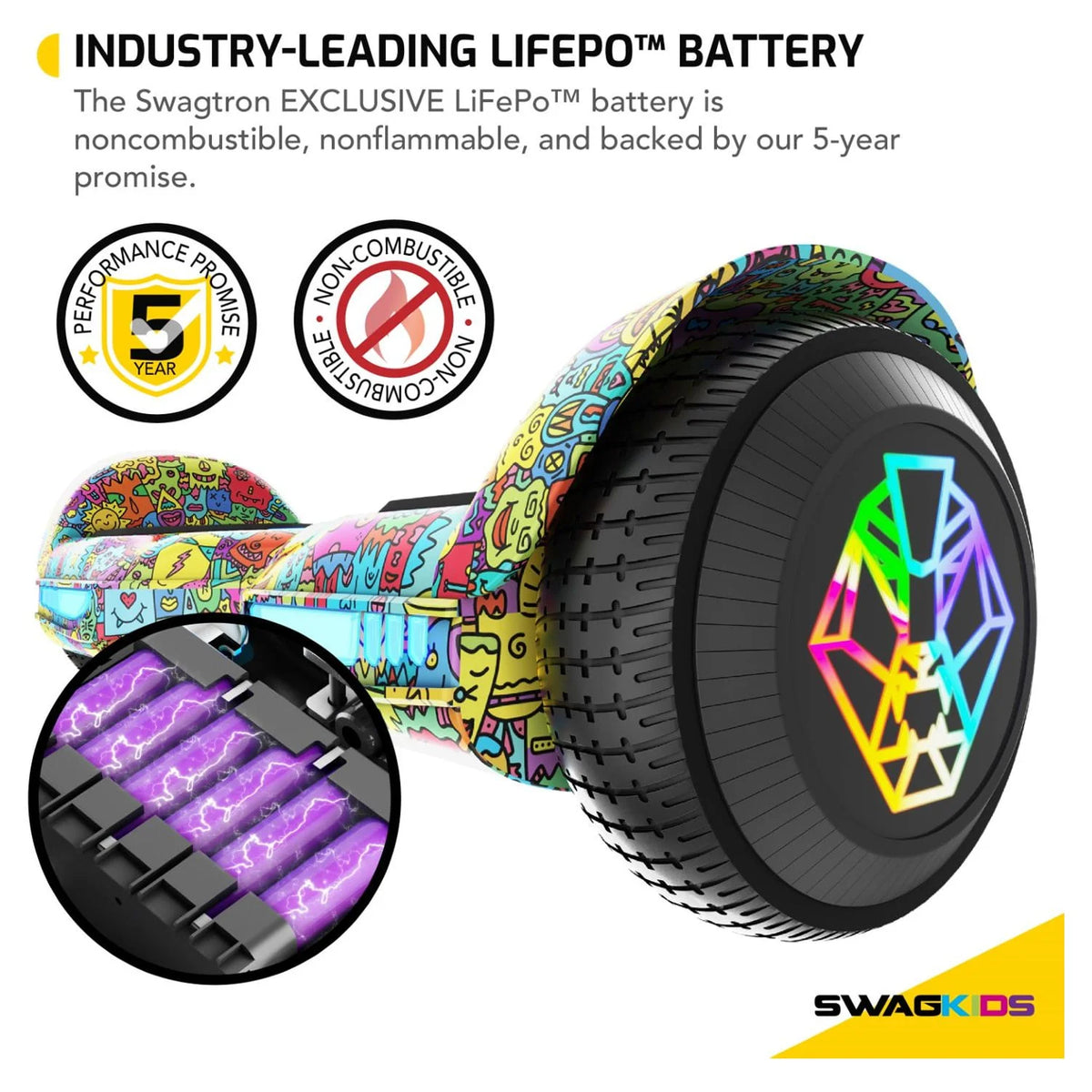 Multicolor Hoverboard with Bluetooth Speaker N2624