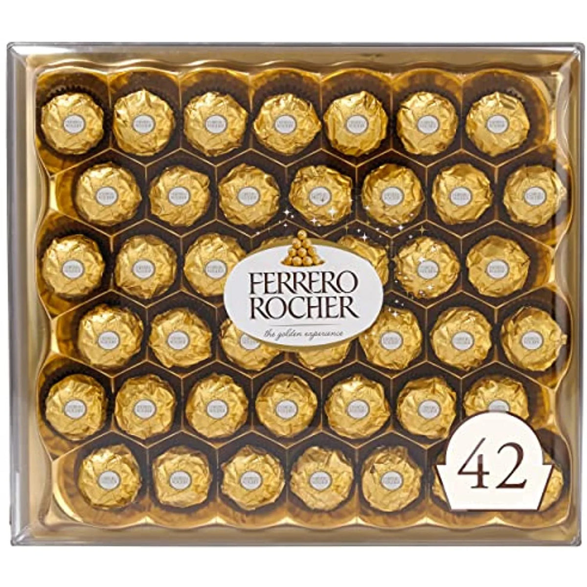 Hazelnut Milk Chocolate Candy Gift Box, 42 Count, 18.5 Oz T2674