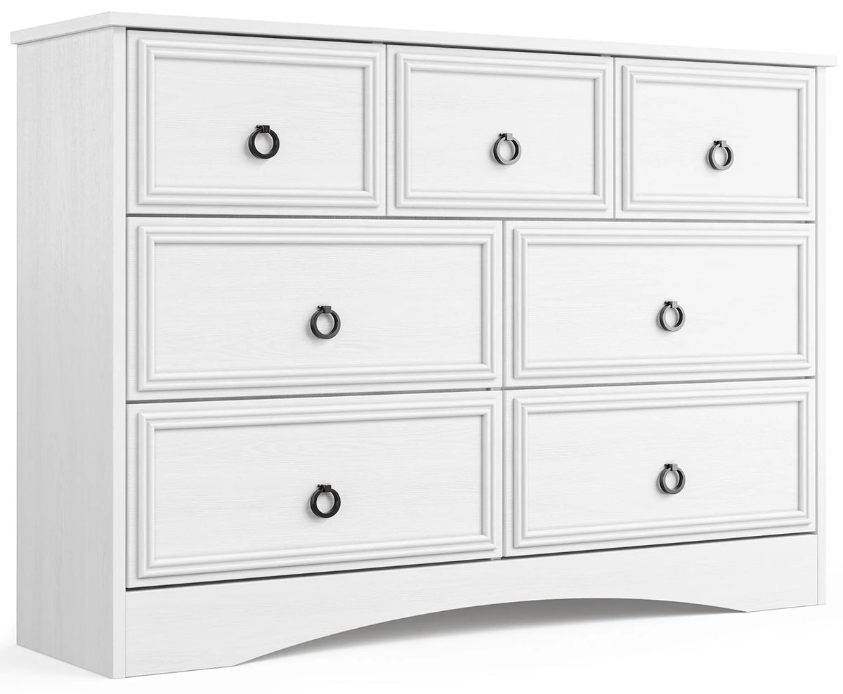 Gray 7 Drawer Wood Dresser S753
