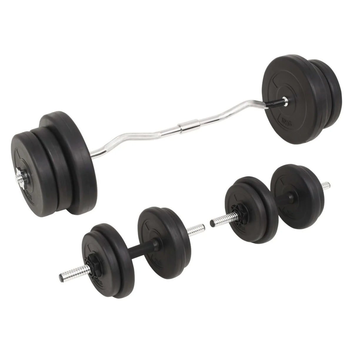 Barbell and Dumbbell Set 132.3 lb F9354