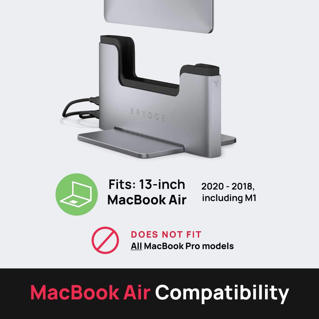 Vertical Docking Station with 2 Thunderbolt 3 Ports Space Gray Q497812