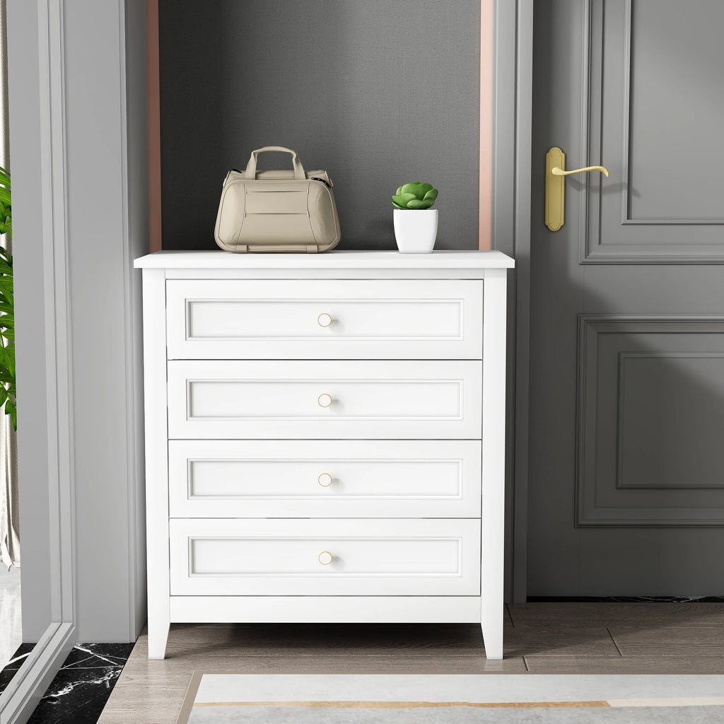 Solid Wood 4 Drawer Dresser P5155
