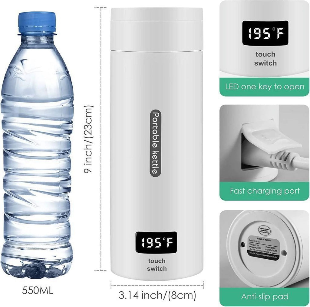 Portable Stainless Electric Kettle 380ml E323