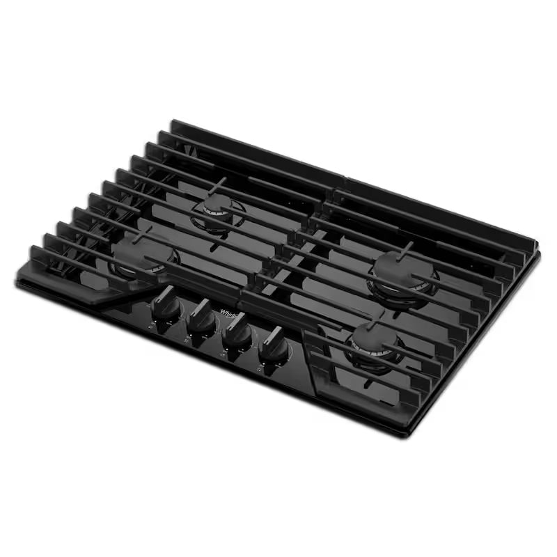 4-Burners Recessed Gas Cooktop in Black F385283