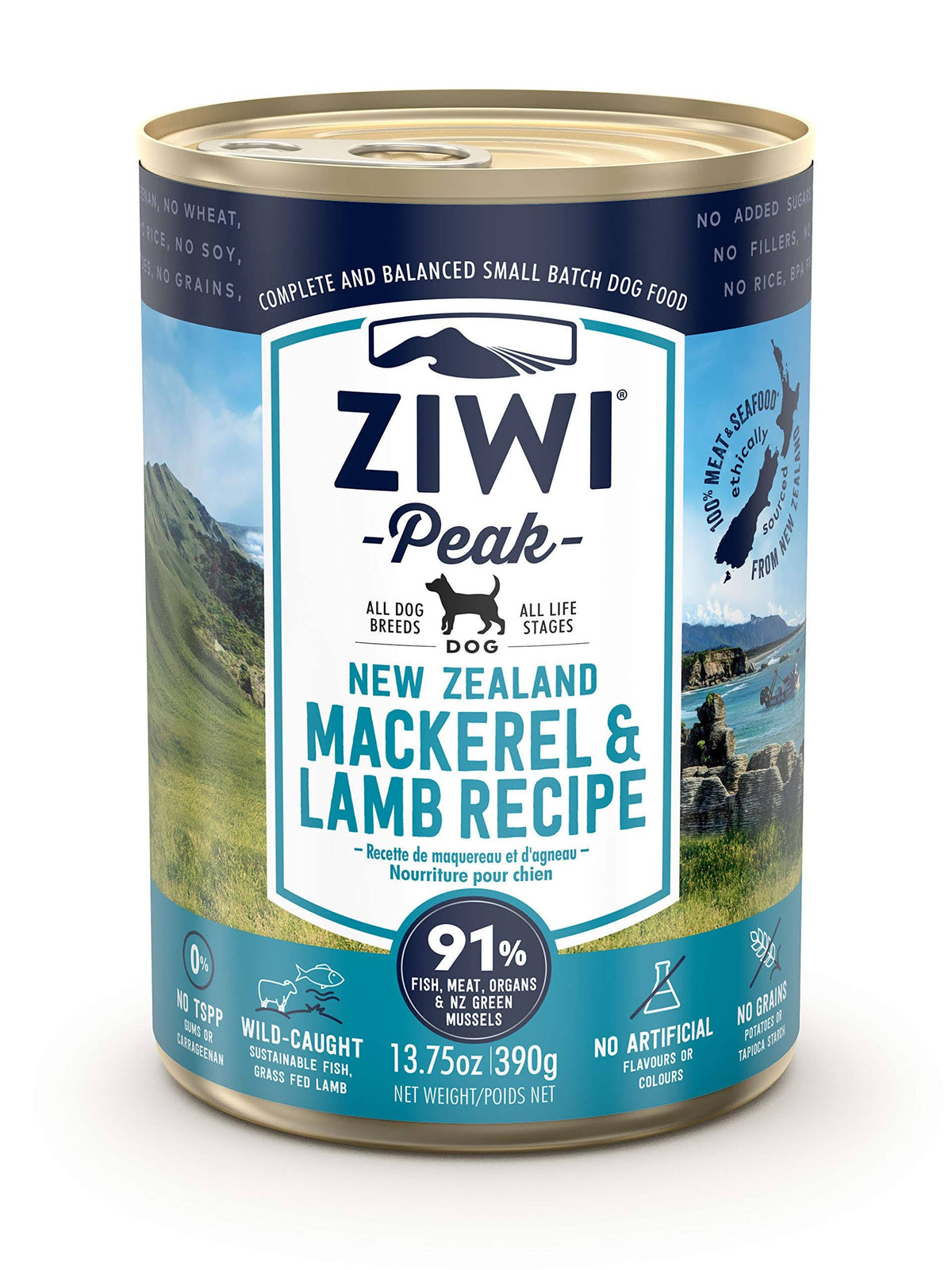 Mackerel & Lamb Recipe Canned Dog Food, 13.75-oz, Case of 12 N116795
