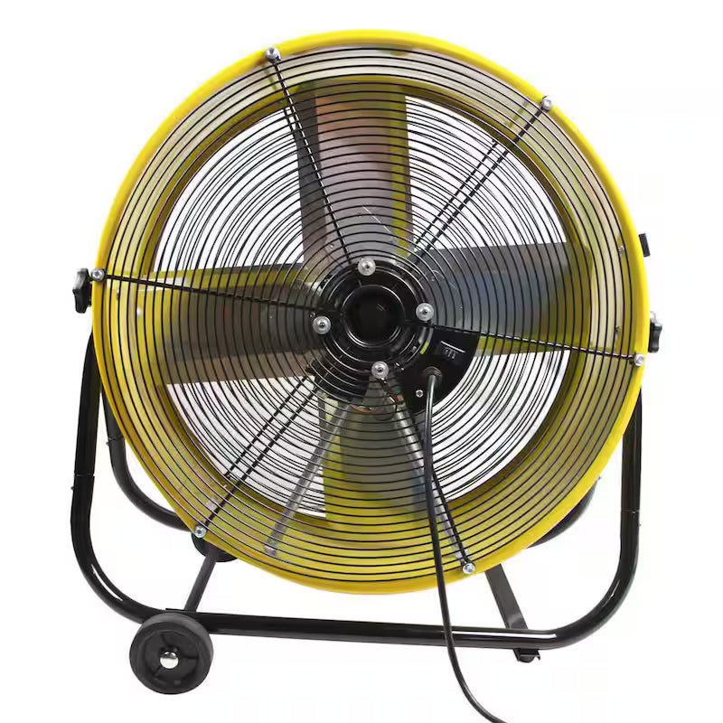 Yellow 2 Fan Speeds Drum Fan Z8809