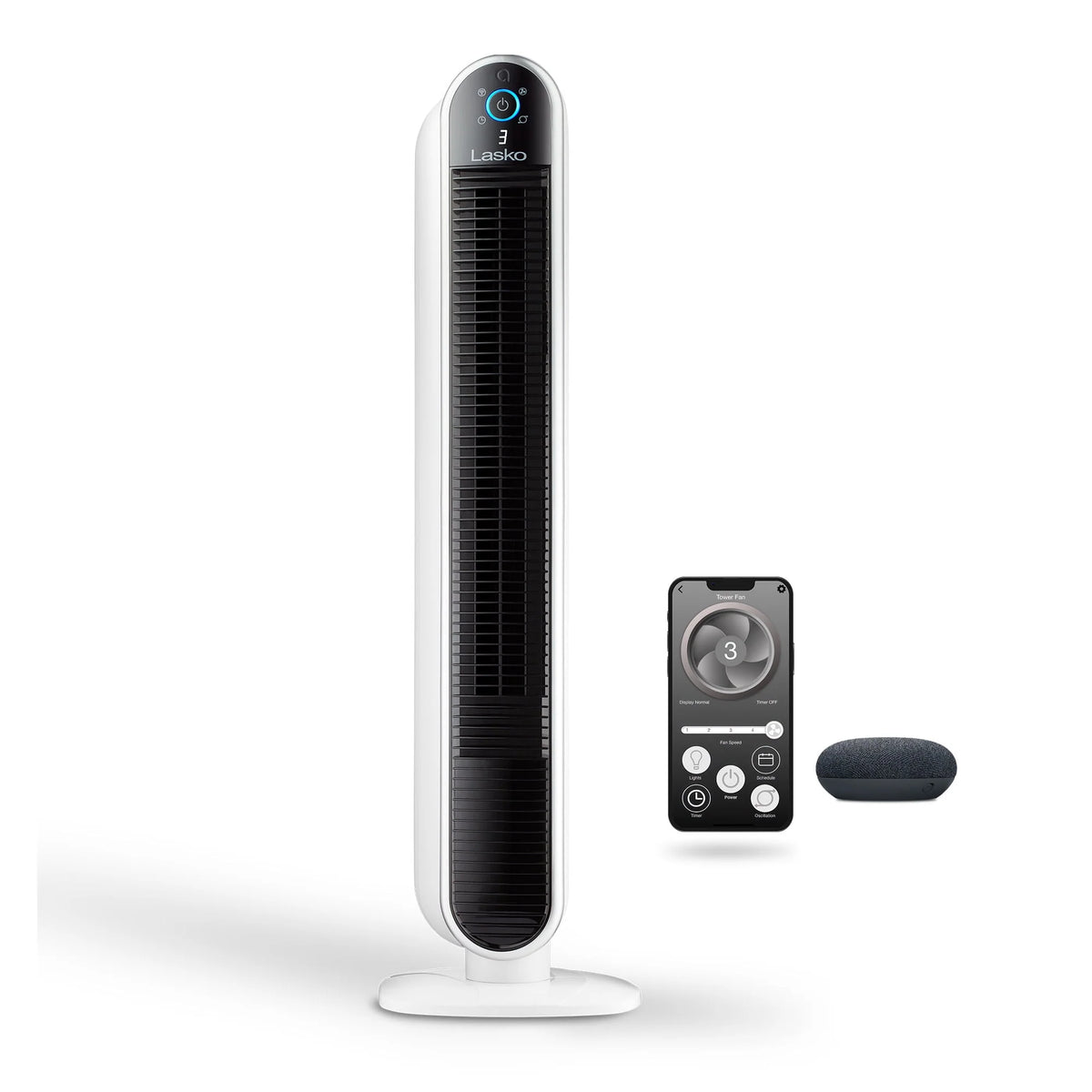 Black Smart Tower Fan B54885