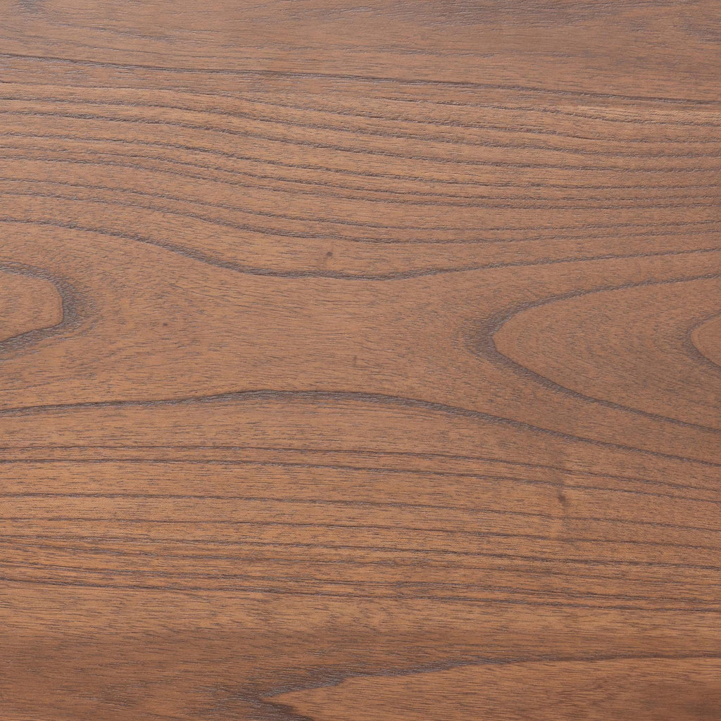Walnut Brown Wood King Size Platform Bed P3056