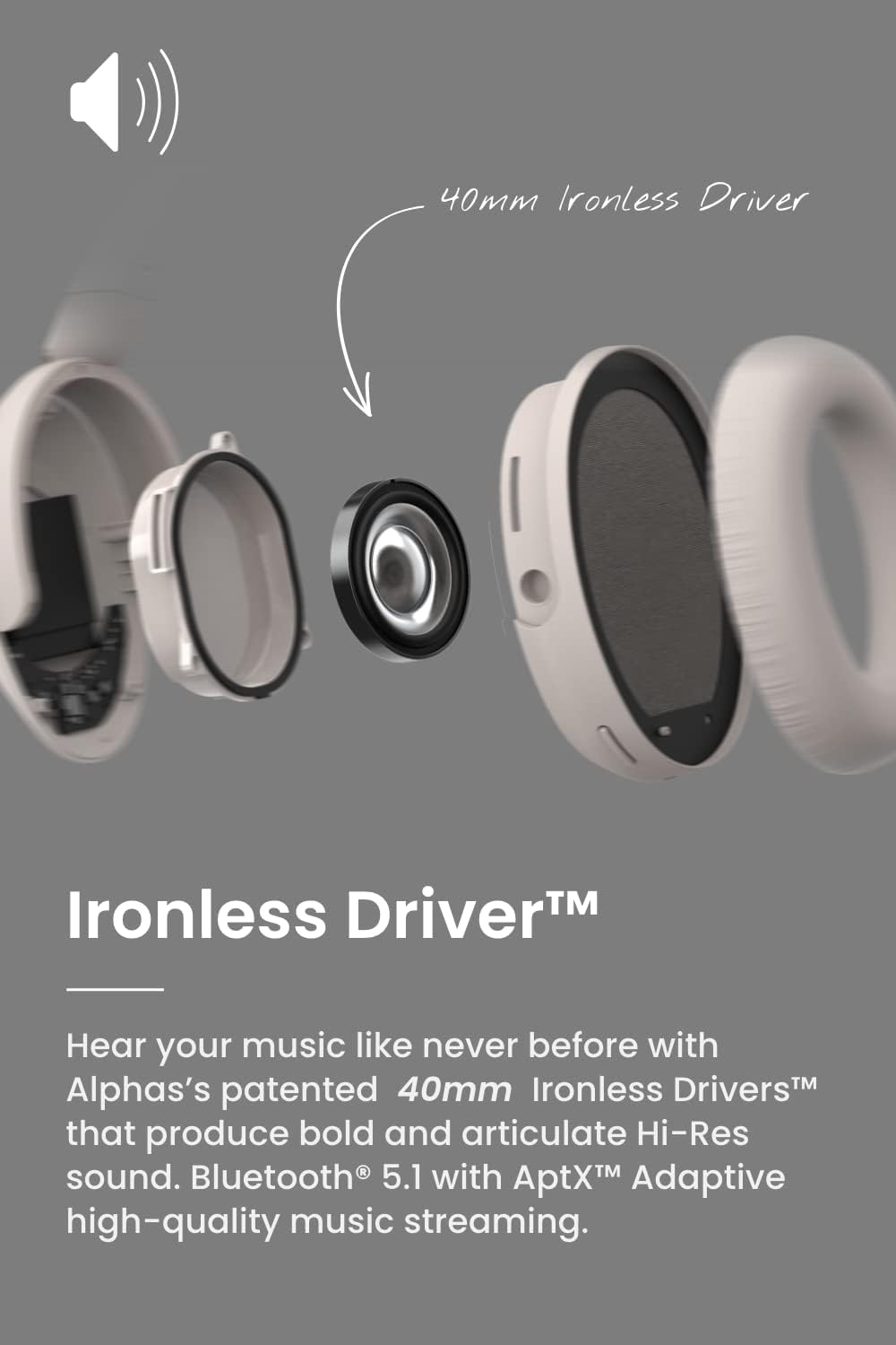Alpha Noise Cancelling Bluetooth Headphones P768