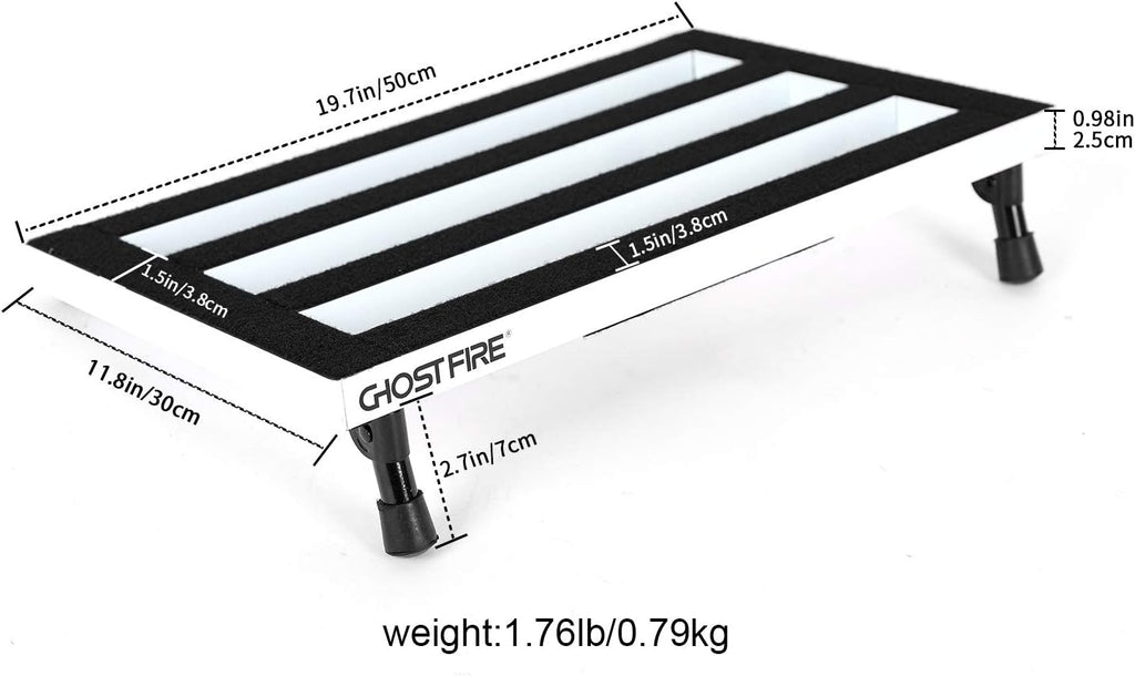 Aluminum Alloy Guitar Pedal Board with Carry Case O93221