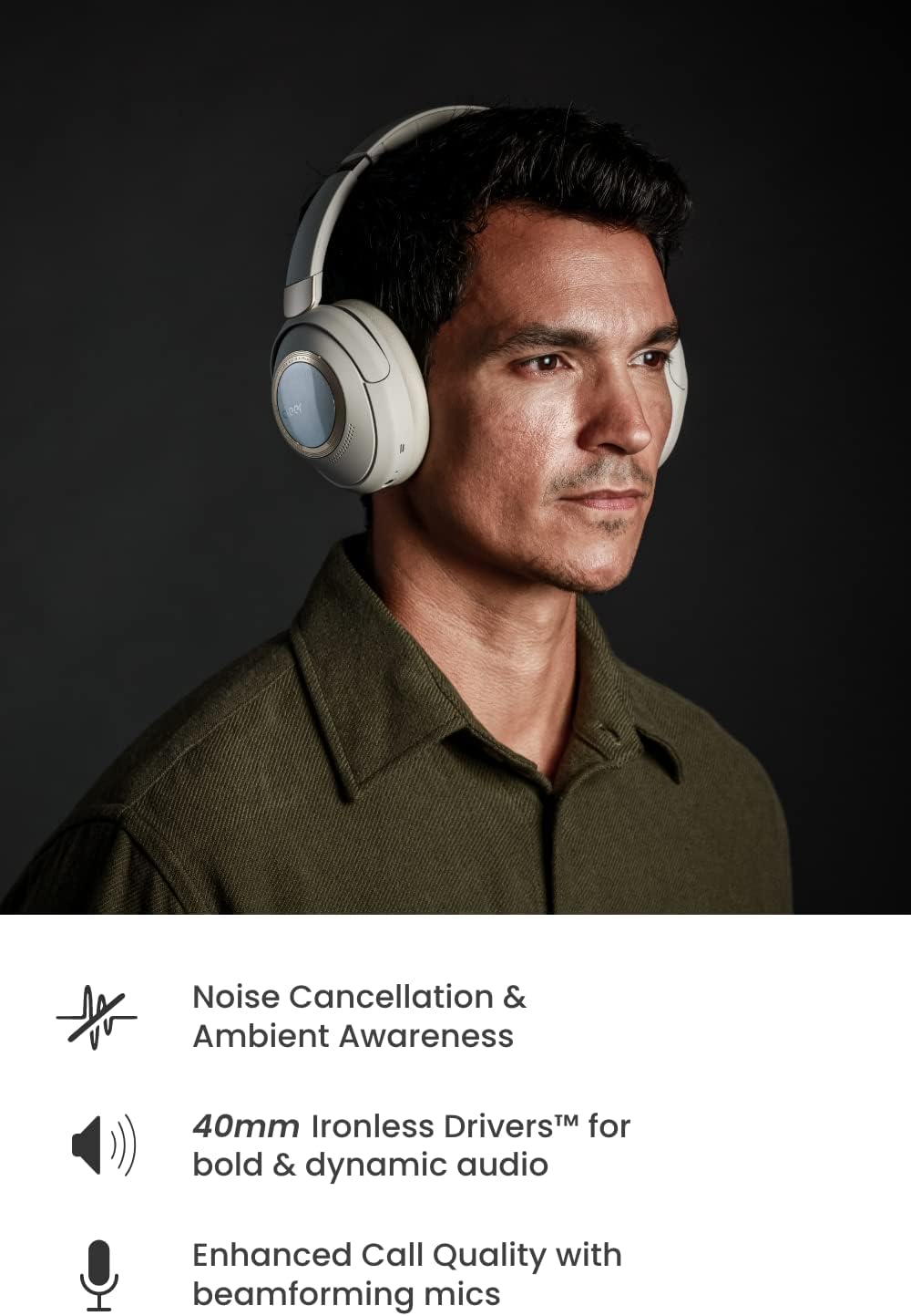 Alpha Noise Cancelling Bluetooth Headphones P768