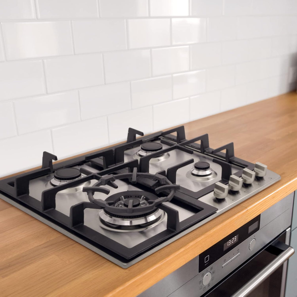 24 Gas Cooktop with 4 Sealed Burners Stainless Steel N90091