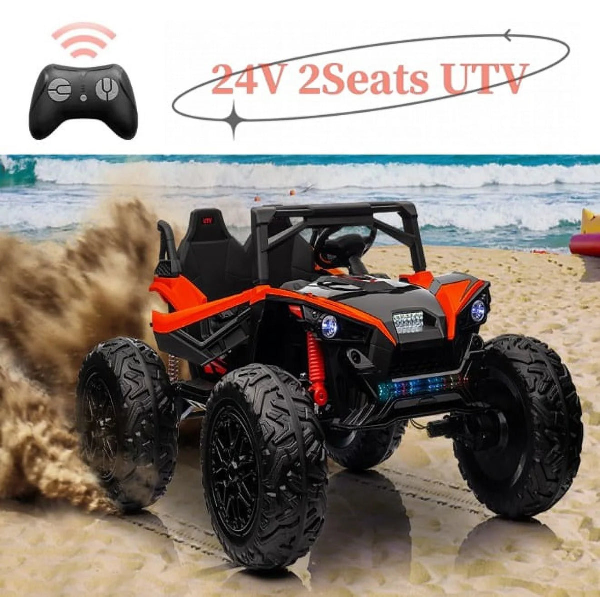 24V Ride on Car 2 Seats UTV with Remote Control Z89769