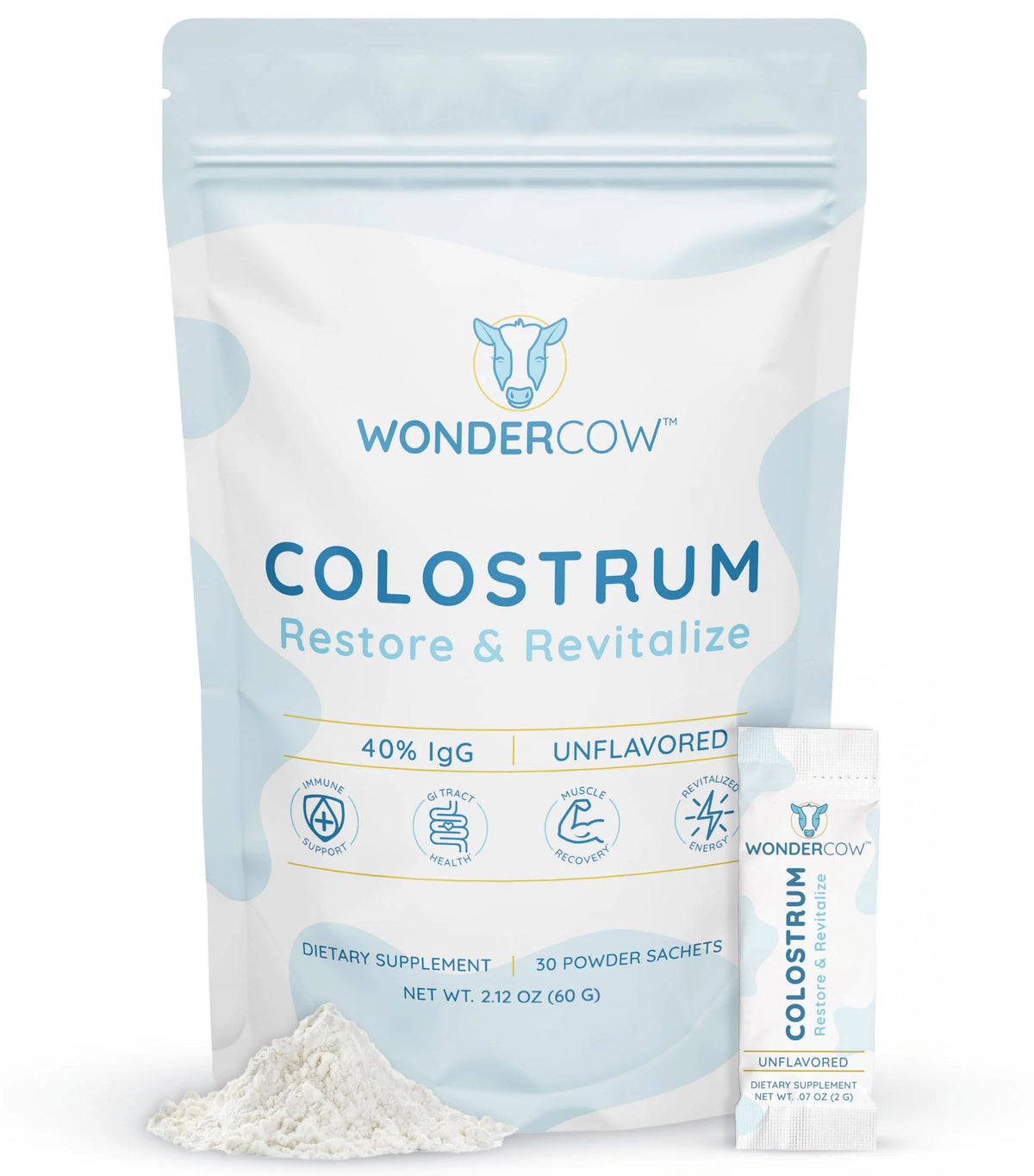 Unflavored Bovine Colostrum Powder Supplement U5190