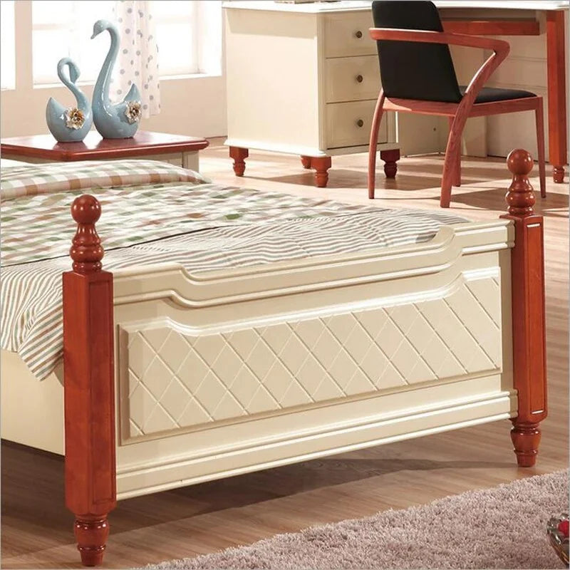 Rustic Wood Bed A35724