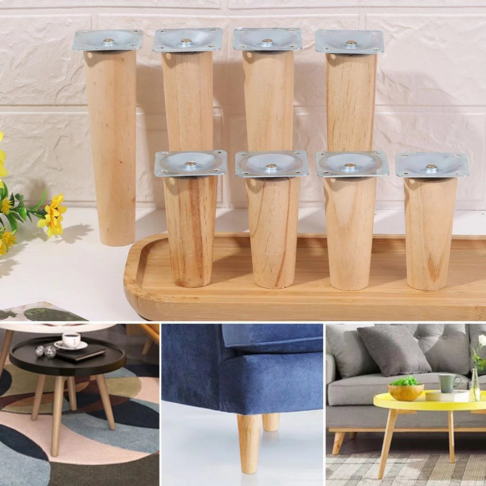Tapered Wooden Furniture Legs 20CM M9072