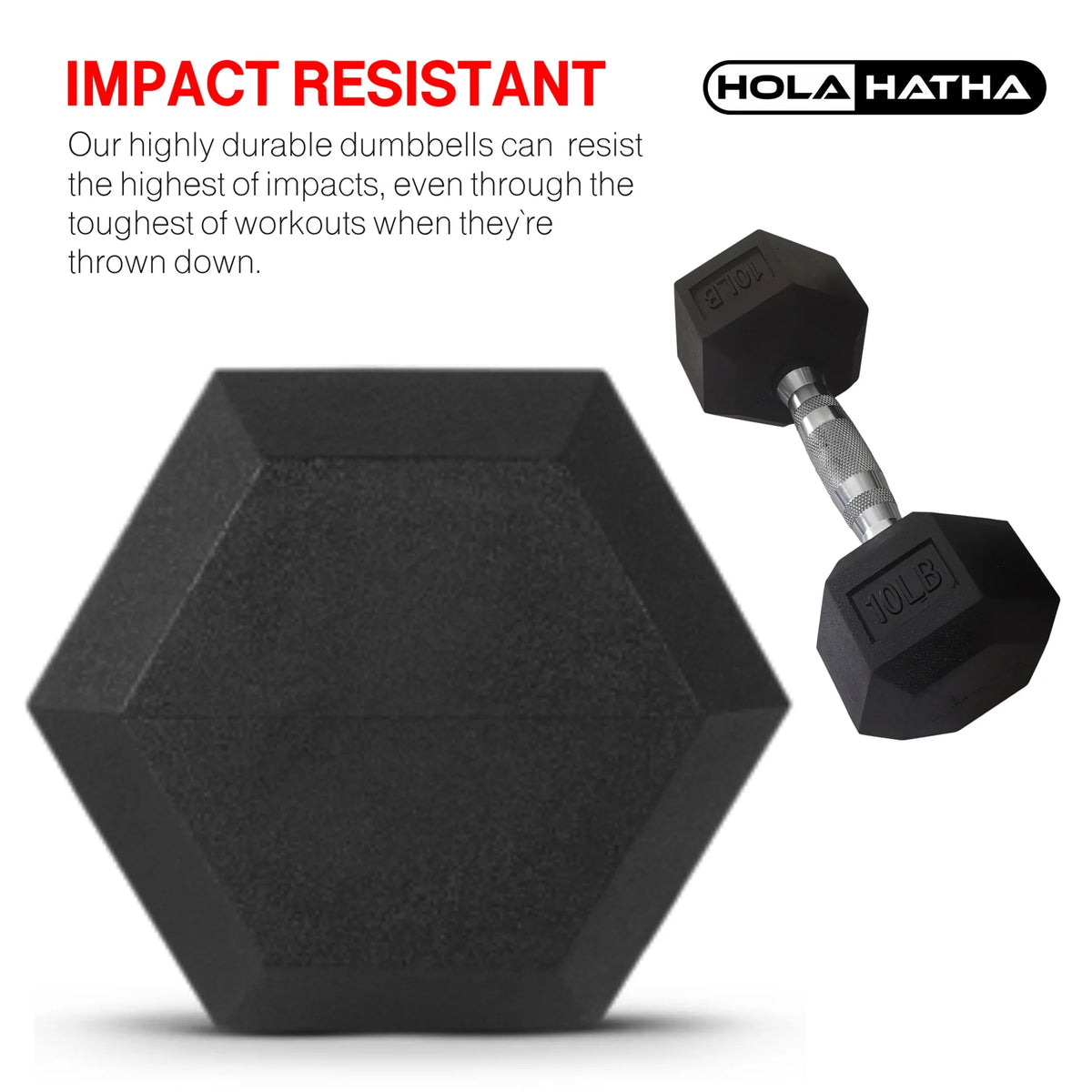 5, 10, 15, 20 and 25 Pound Hexagonal Dumbbell Weight Set with Rack G26752
