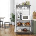 4-Tier Kitchen Baker's Rack with Hooks F742