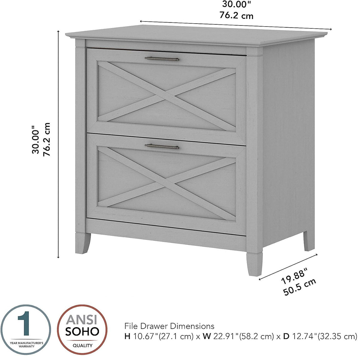 2 Drawer Lateral File Cabinet R298479