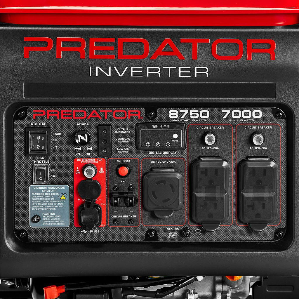 8750 Watt Open-Frame Inverter Generator X14943