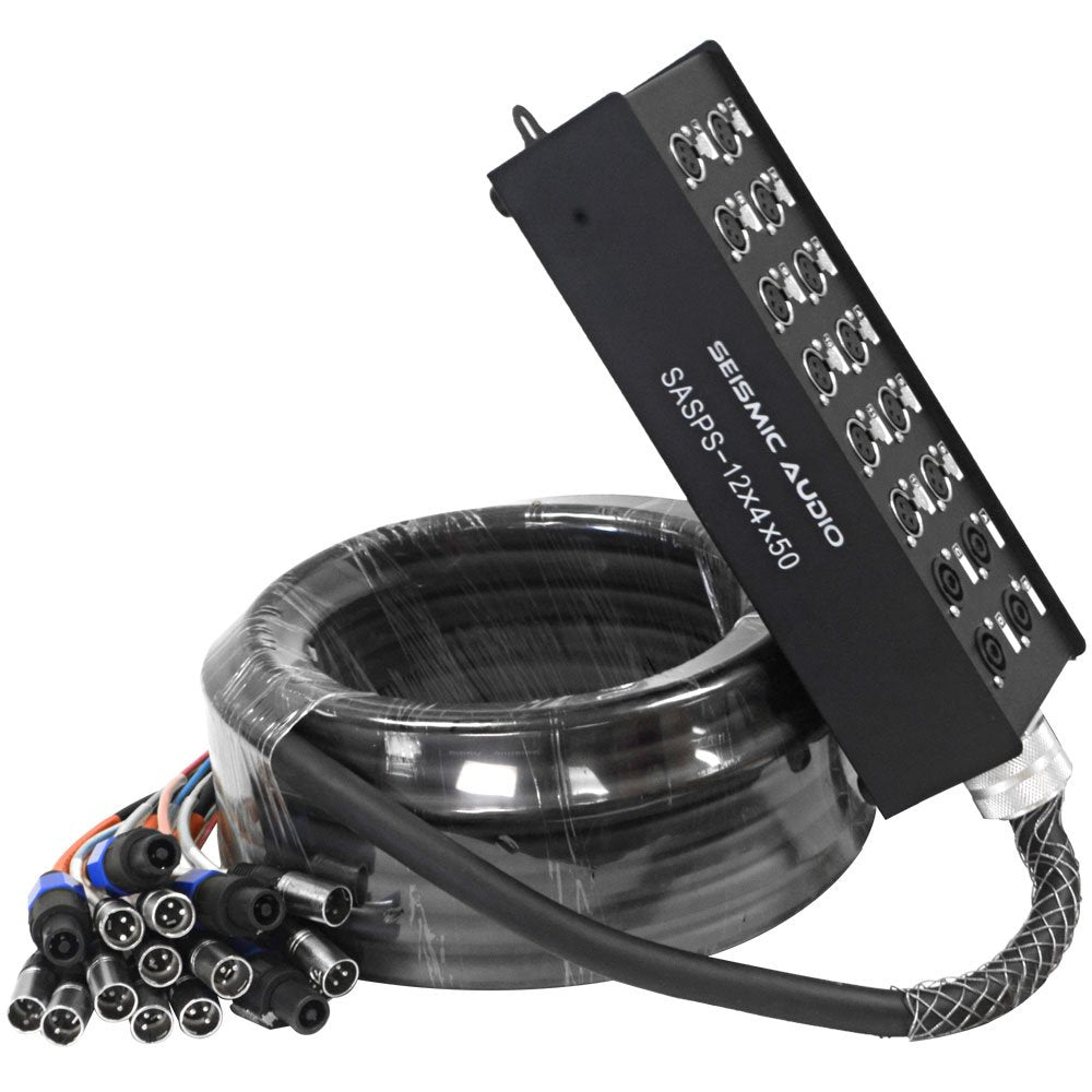 12 Channel XLR 4 Channel Speakon Speaker Cable 75 Feet J80861