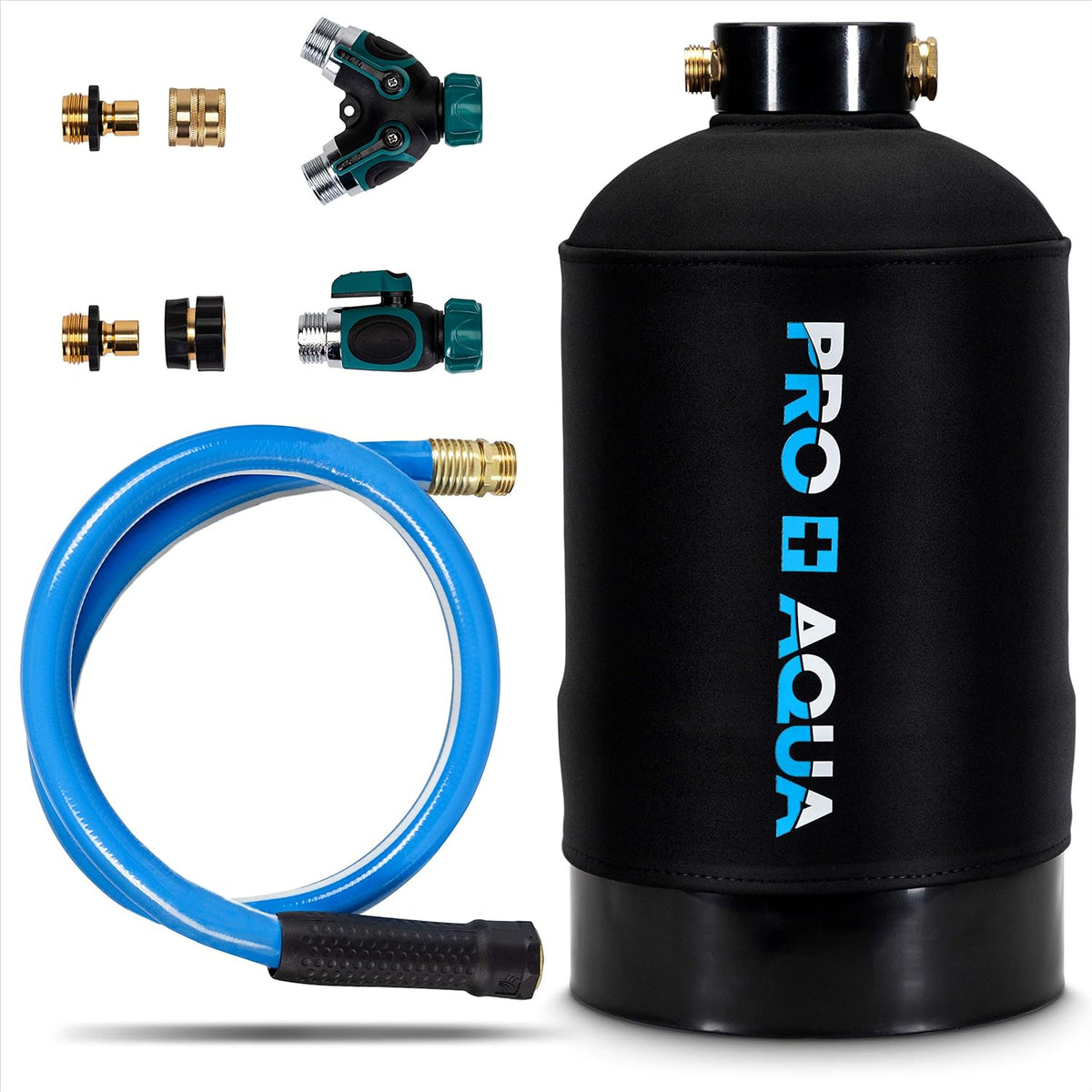 Portable RV Water Softener 16,000 Grain High Flow 3/4 GH Ports C46394
