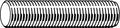 1-1/4 inch-8 x 14-1/2 inch Plain Carbon Steel Fully Threaded Studs, 6 Pk X4982