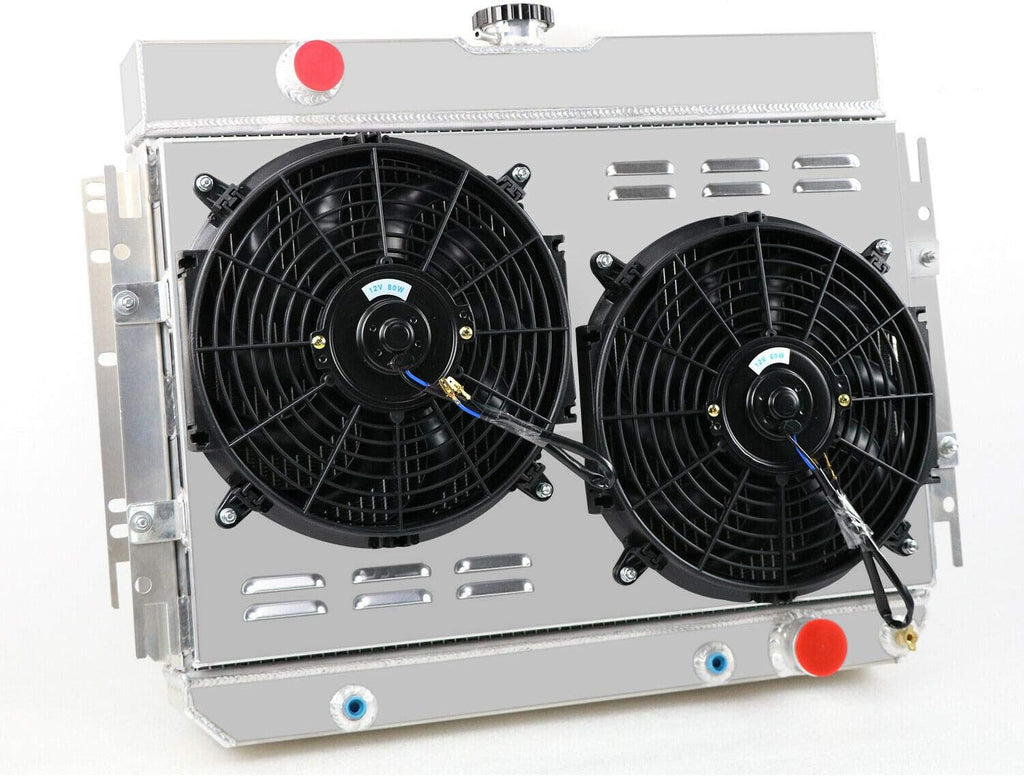 3 Row Aluminum Radiator with Fan Shroud and Thermostat L35590