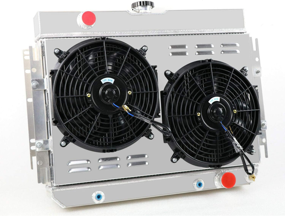3 Row Aluminum Radiator with Fan Shroud and Thermostat L35590