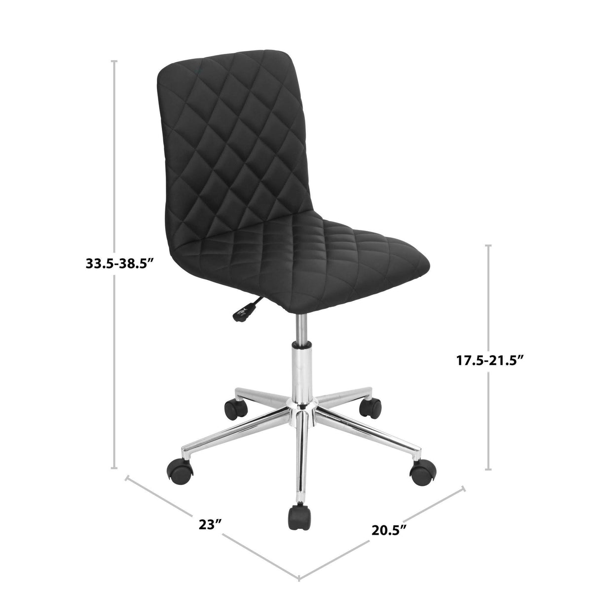 White Office Chair D1803